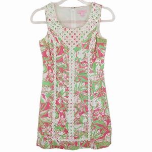 Lilly Pulitzer Mcfarlane Crochet Coastal Mini Dress